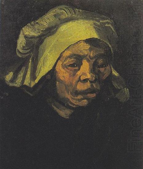 Vincent Van Gogh Head of a Peasant woman with white hood china oil painting image